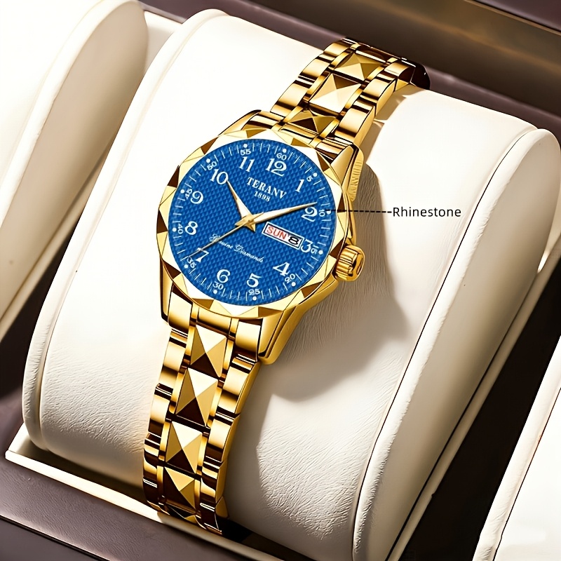 Rectangular Digital Dial Alloy Watch with Women's Strap